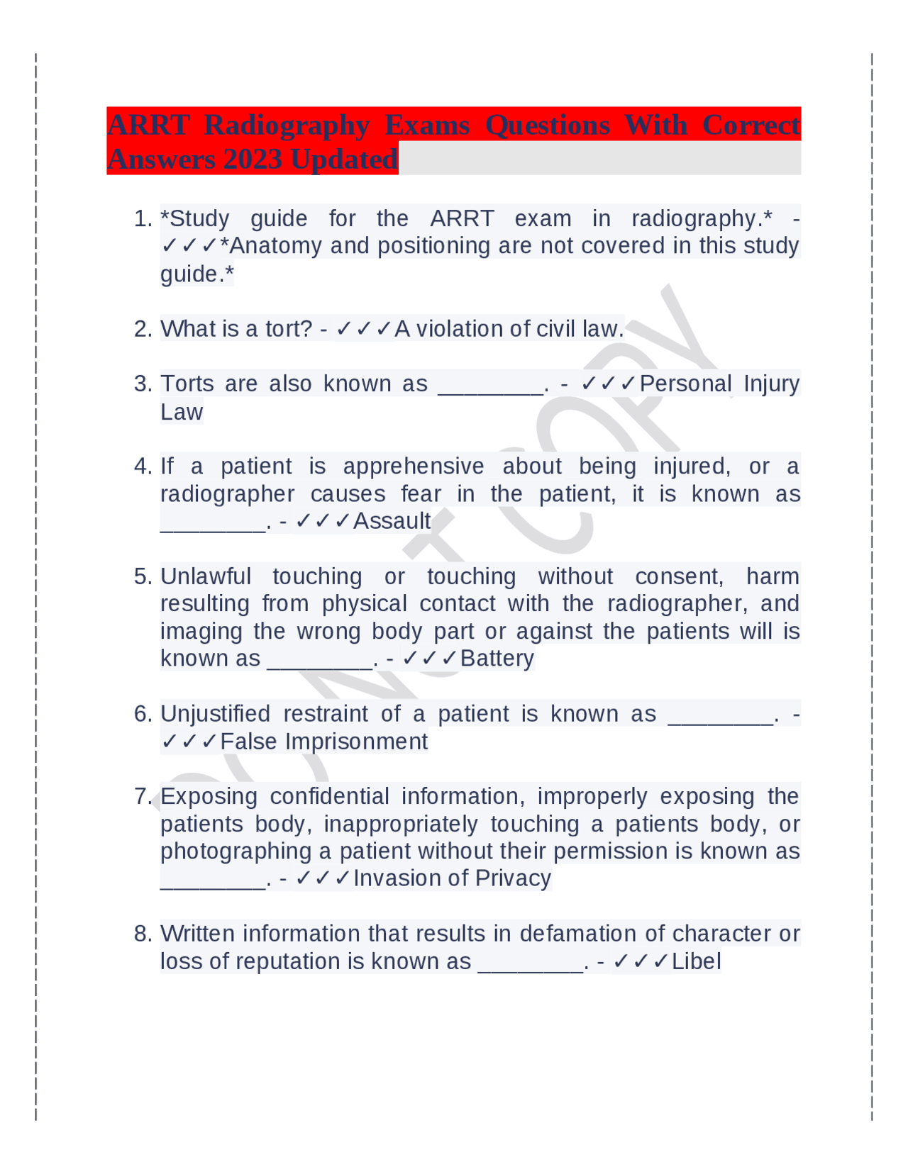 Premium Arrt Radiography Study Plan