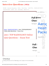 Rad Tech Exam Downloadable Quizzes