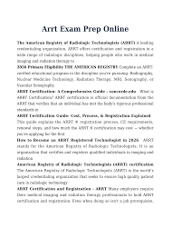 Arrt Exam Premium Mentoring Service